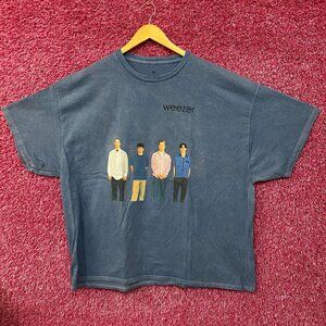 Weezer Blue Album Band Photo Rock T-Shirt 3XL